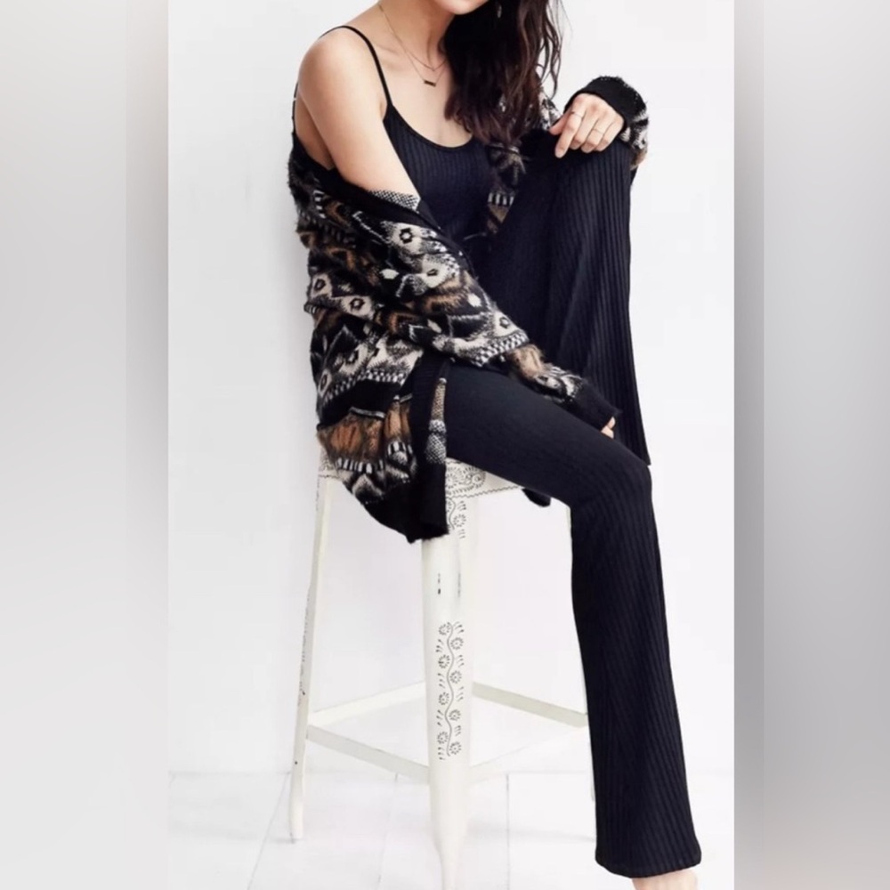 Eileen Fisher Elegant Black Ribbed Jumpsuit
